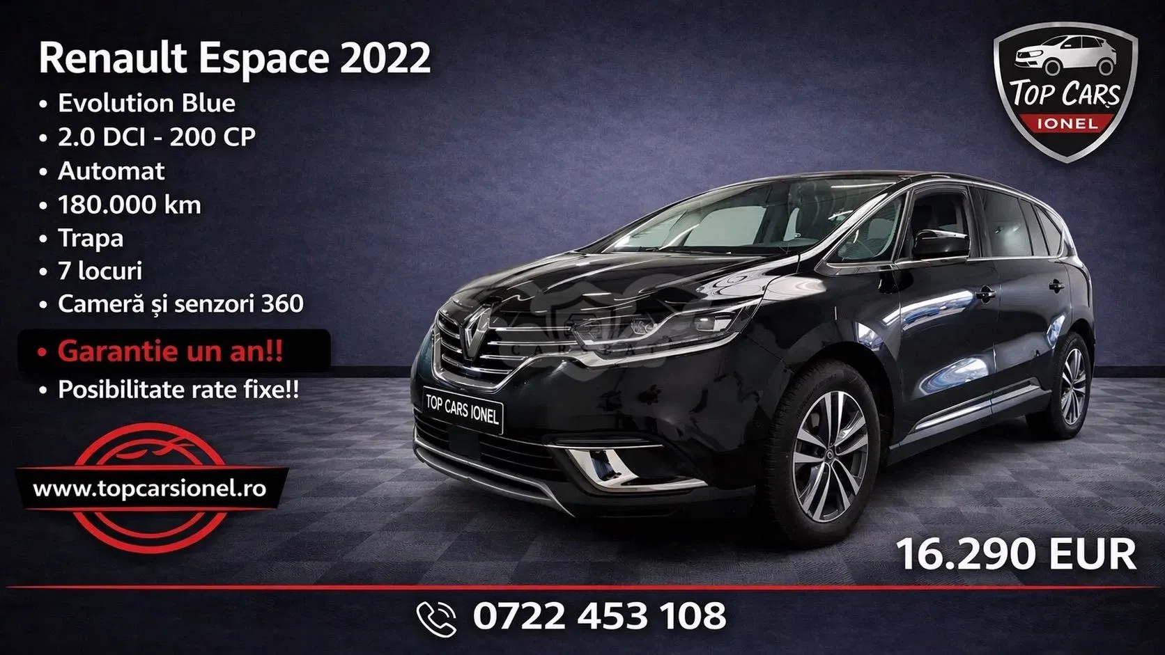 Renault Espace V [2015 - Prezent] BLUE dCi 200 EDC INITIALE PARIS 2022