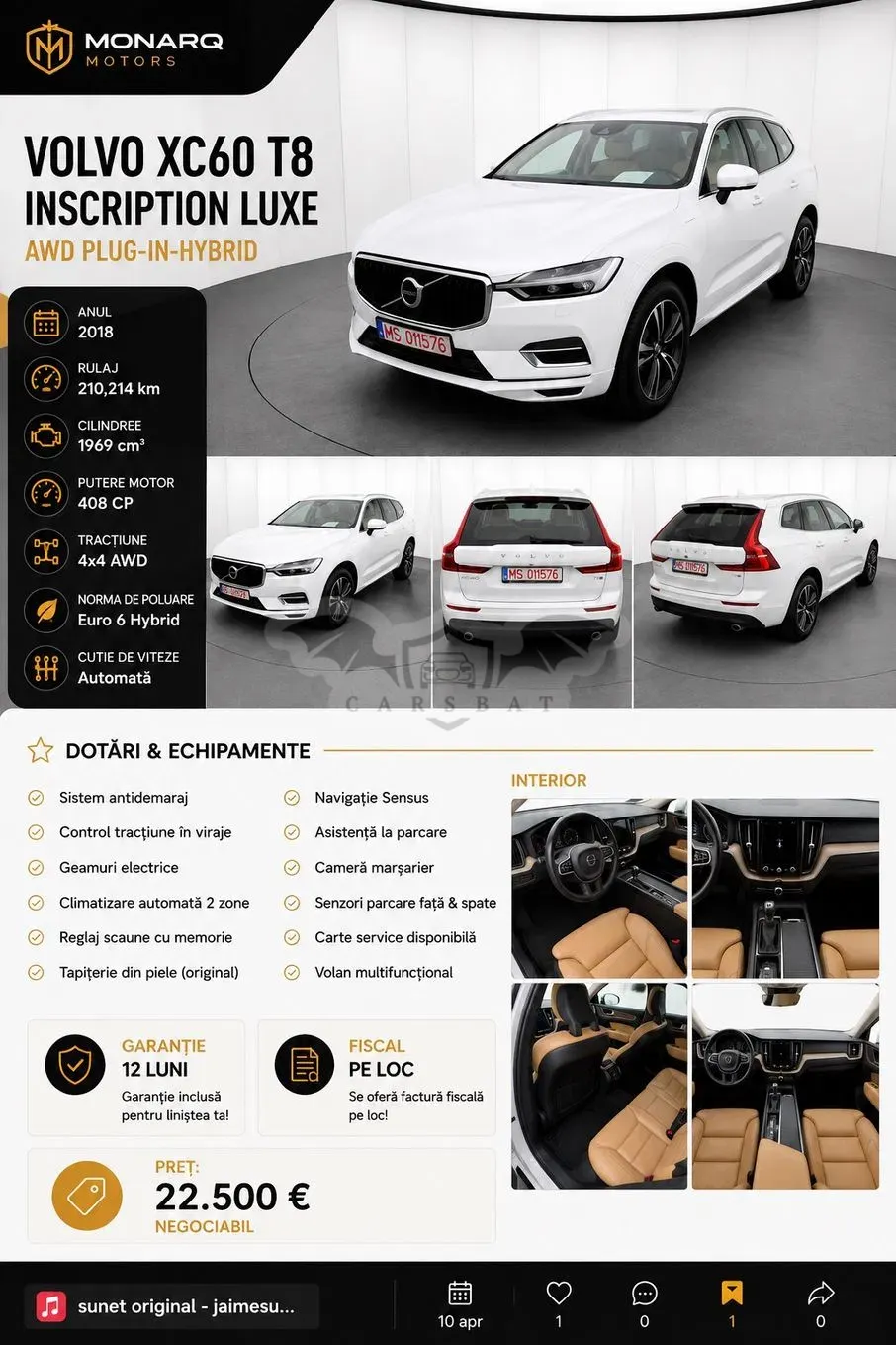 Volvo XC60 II [2017 - Prezent] 2018