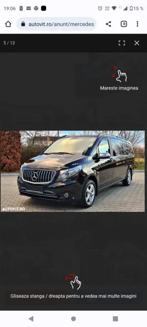 Mercedes-Benz Vito Extralang Aut. Mixto 2015