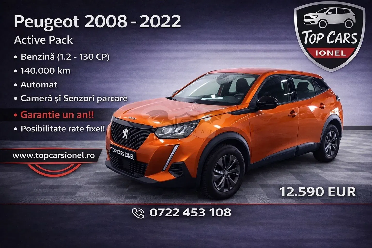 Peugeot 2008 II [2019 - Prezent] PureTech 130 EAT8 Active Pack 2022