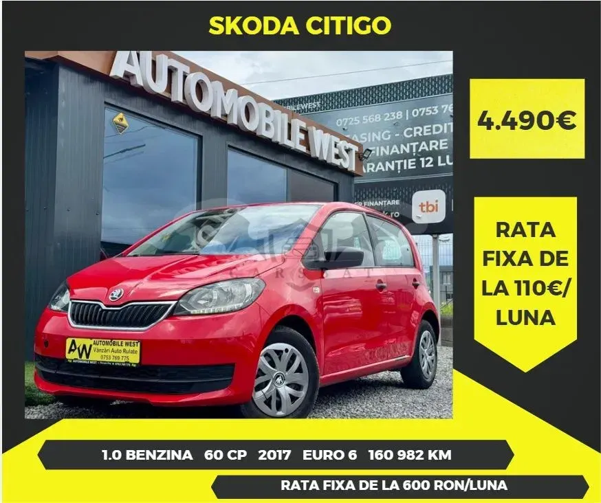 Skoda Citigo 1.0 MPI Cool Edition 2017