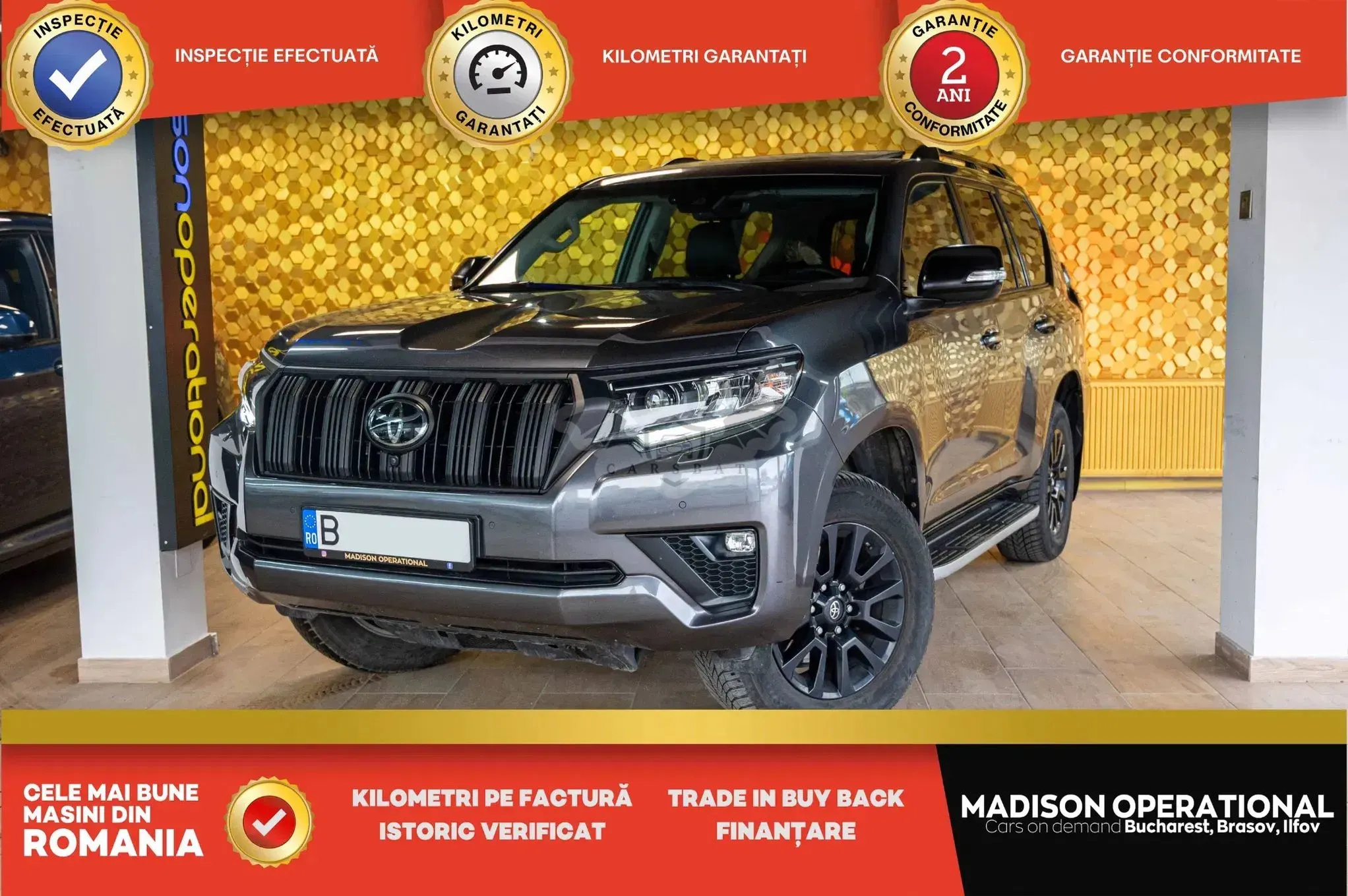 Toyota Land Cruiser 2.8l D-4D 204 CP A/T 7 locuri Luxury AVS 2023
