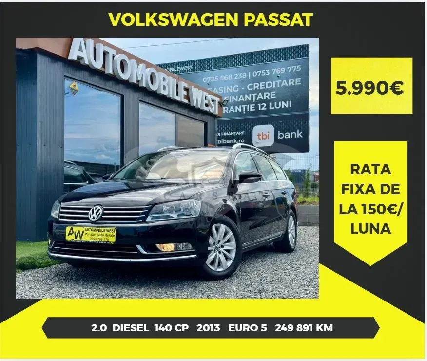 Volkswagen Passat B7 [2010 - 2014] 2.0 TDI Highline 2013