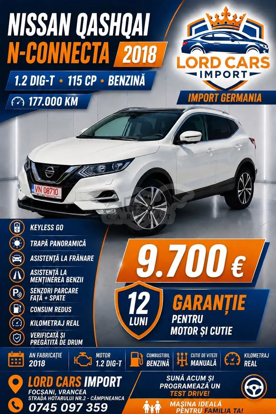 Nissan Qashqai II [2013 - 2021] 1.2 DIG-T Start/Stop N-Connecta 2018