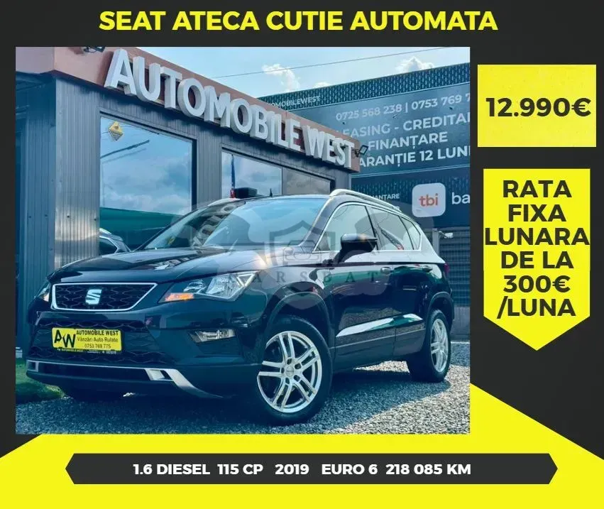 Seat Ateca 1.6 TDI DSG Xcellence 2019