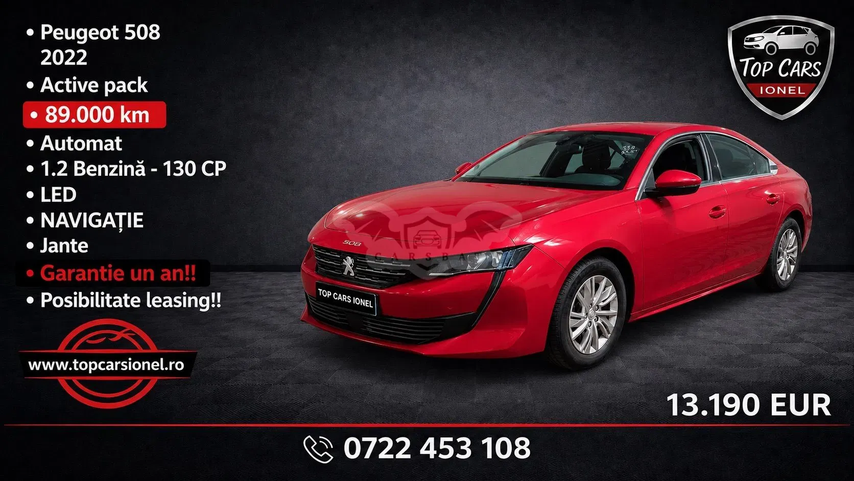 Peugeot 508 II [2018 - Prezent] 1.2 PureTech S&S EAT8 Active Pack 2022