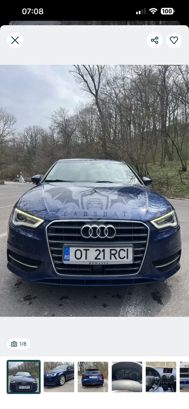 Audi A3 8V [2012 - 2020] 1.4 TFSI Cylinder on demand ultra S tronic S line Sportpaket 2015