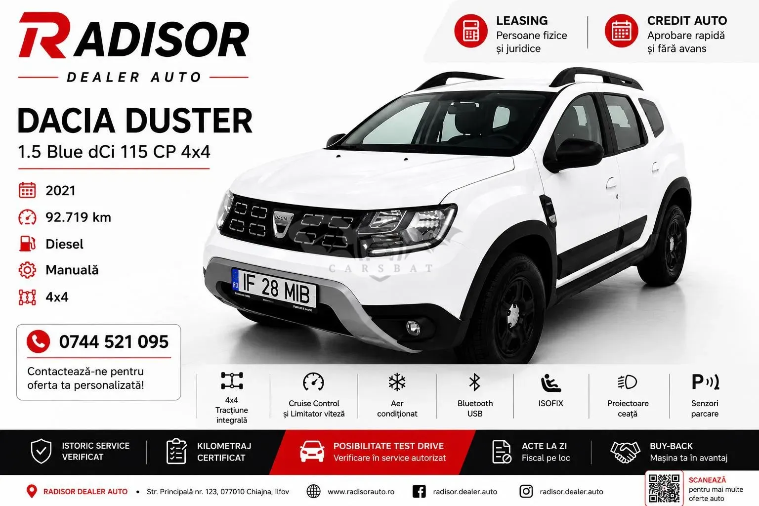Dacia Duster II [2018 - Prezent] Blue dCi 115 4WD Prestige 2021