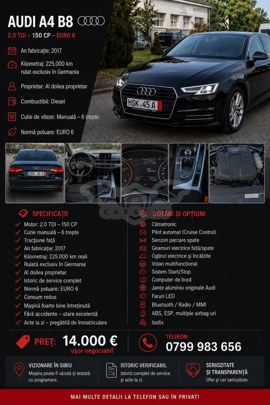 Audi A4 limuzina 2017