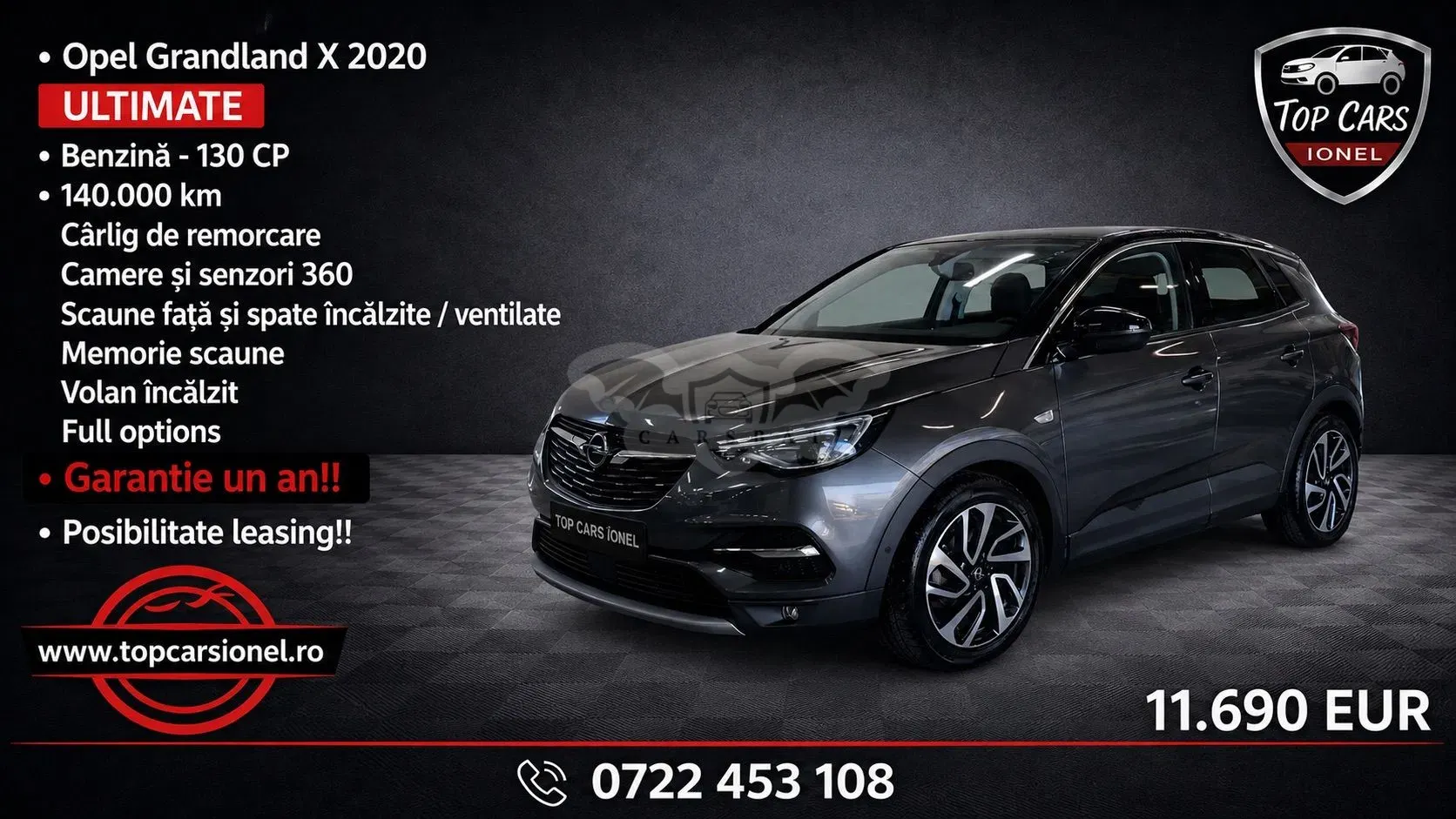 Opel Grandland 1.2 Start/Stop Automatik Ultimate 2020