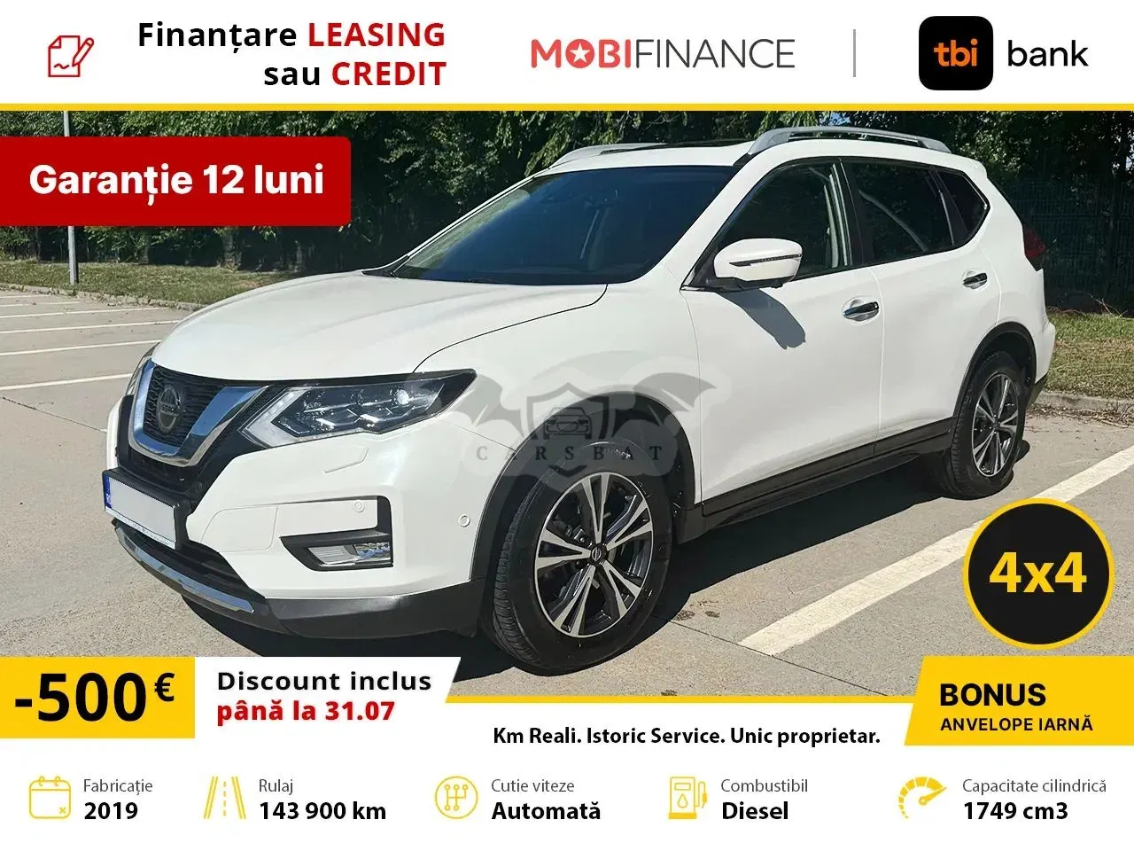 Nissan X-Trail III [2014 - Prezent[ 1.7D 150CP X-Tronic ALL MODE 4X4-I Tekna 2019