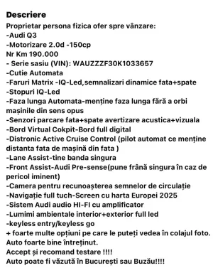 Audi Q3 F3 [2018 - Prezent] 2020