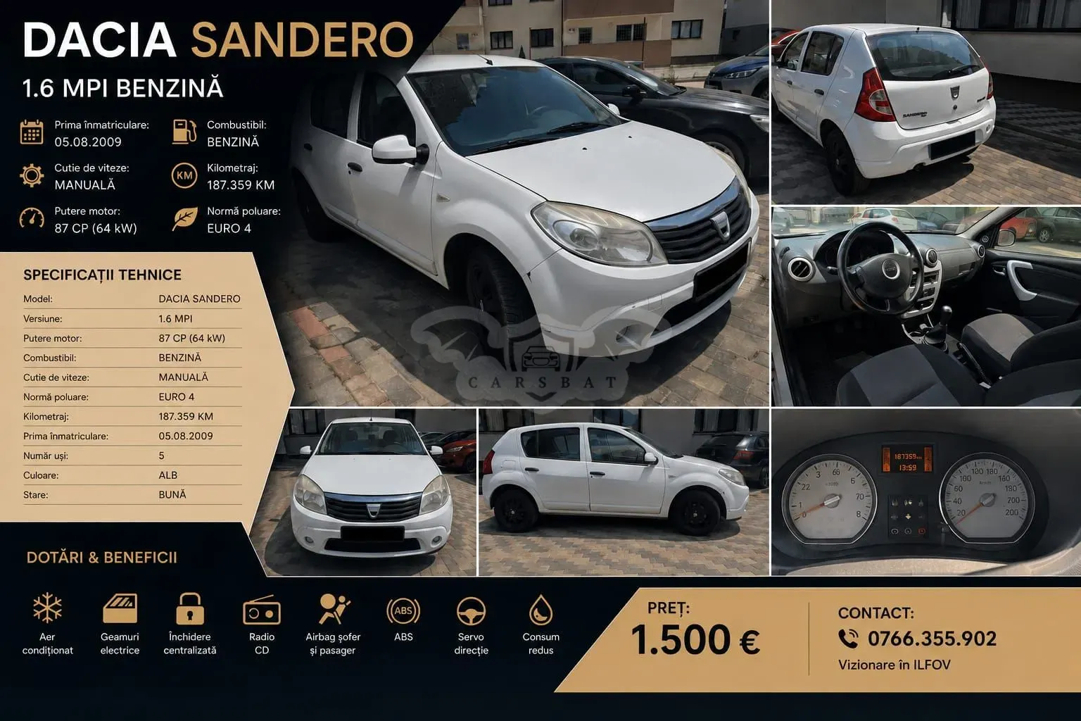 Dacia Sandero I [2008 - 2012] 2009