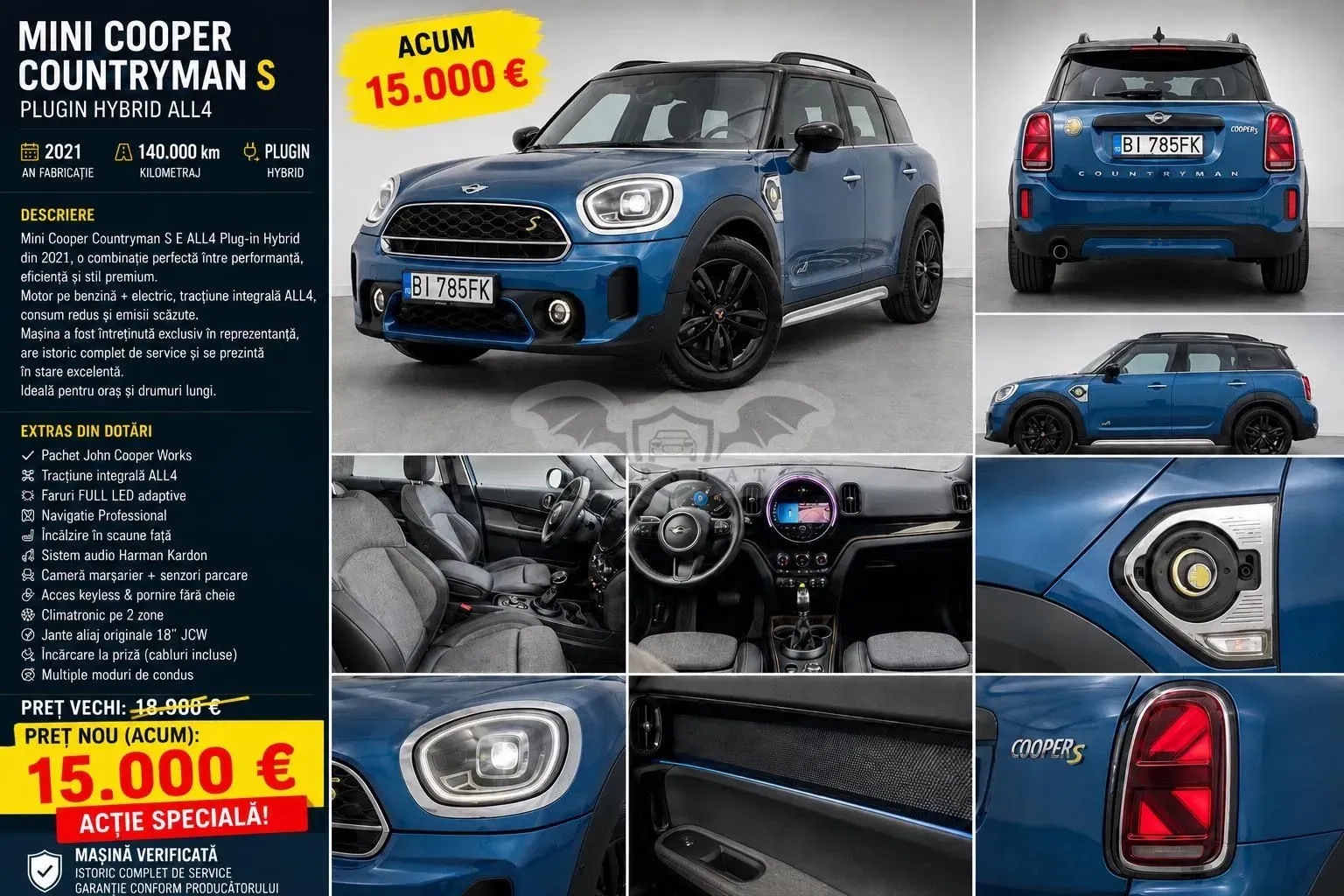 Mini Countryman Cooper SE All4 Aut. Untamed Edition 2021