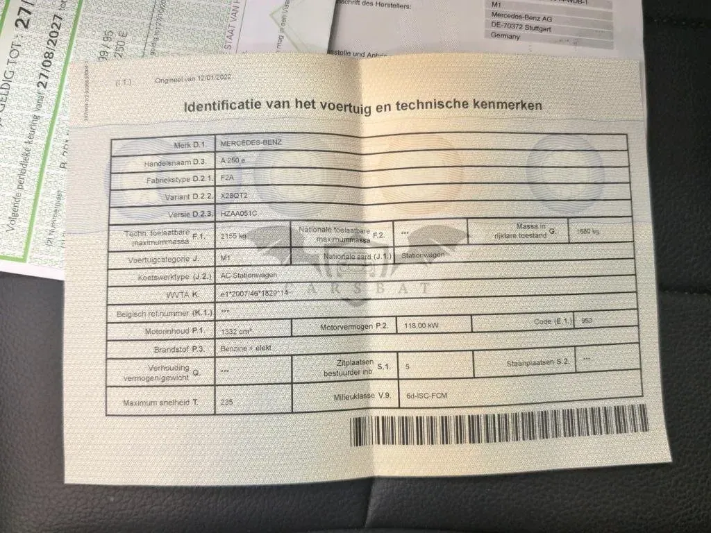 Mercedes-Benz A 250e Business Solution 2022