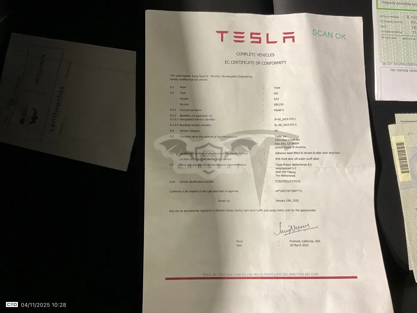 Tesla Model S Long Range 100 kWh 2020