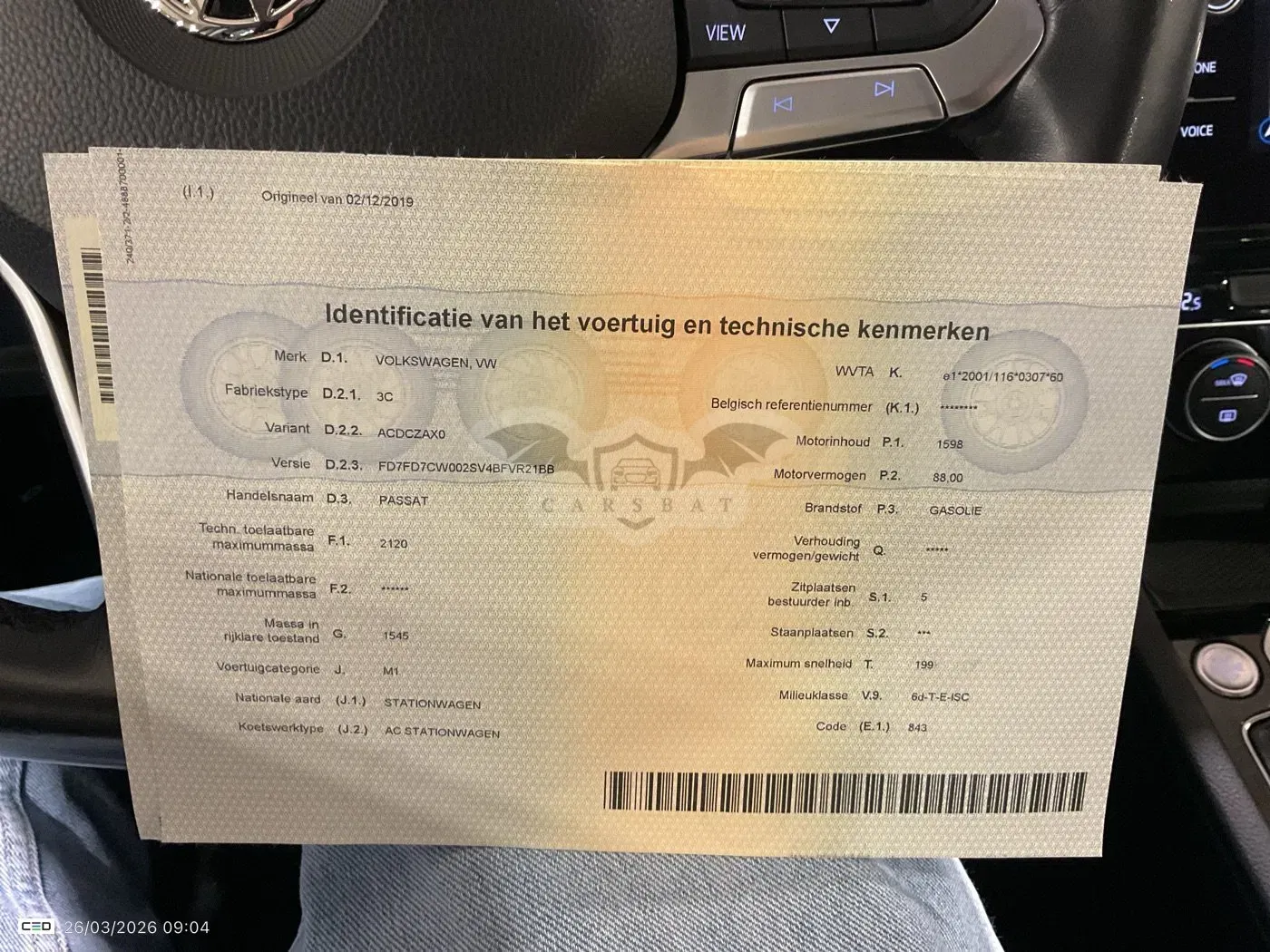 Volkswagen Passat Variant 1.6 TDI Style Business 2019
