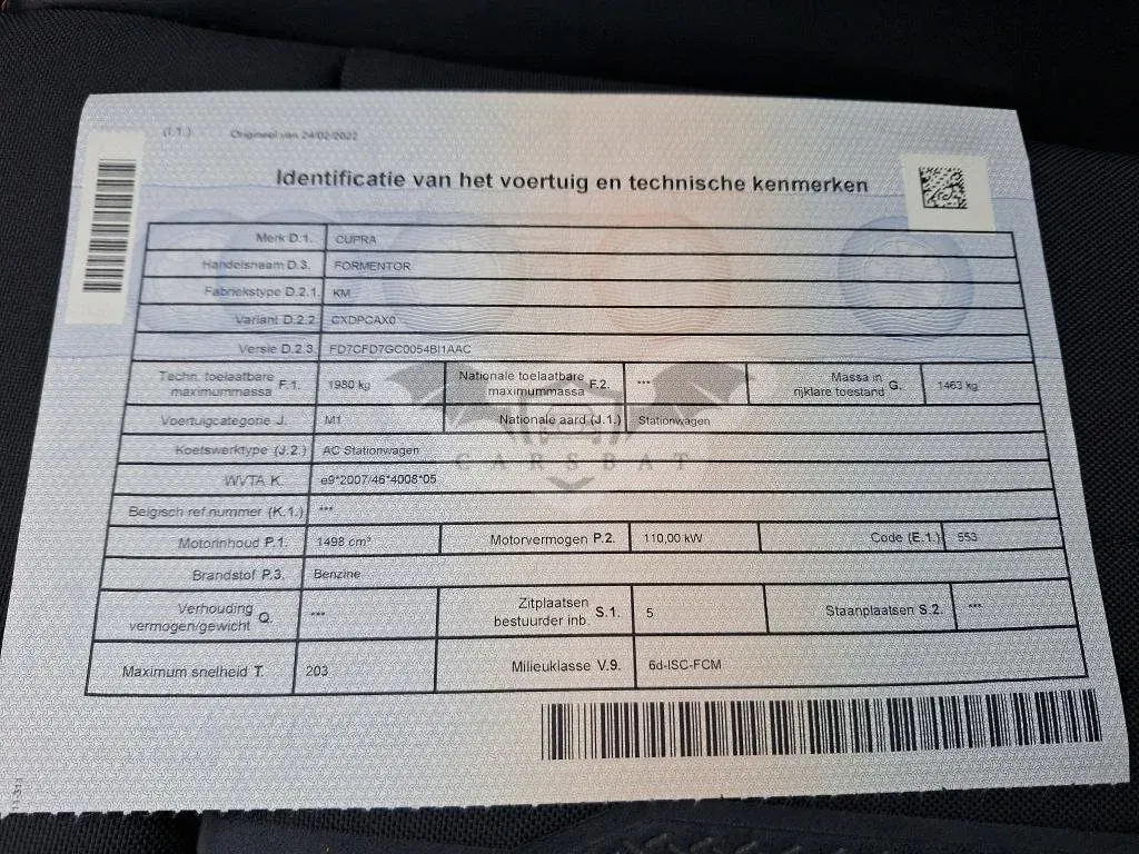Cupra Formentor 1.5 TSI 2021