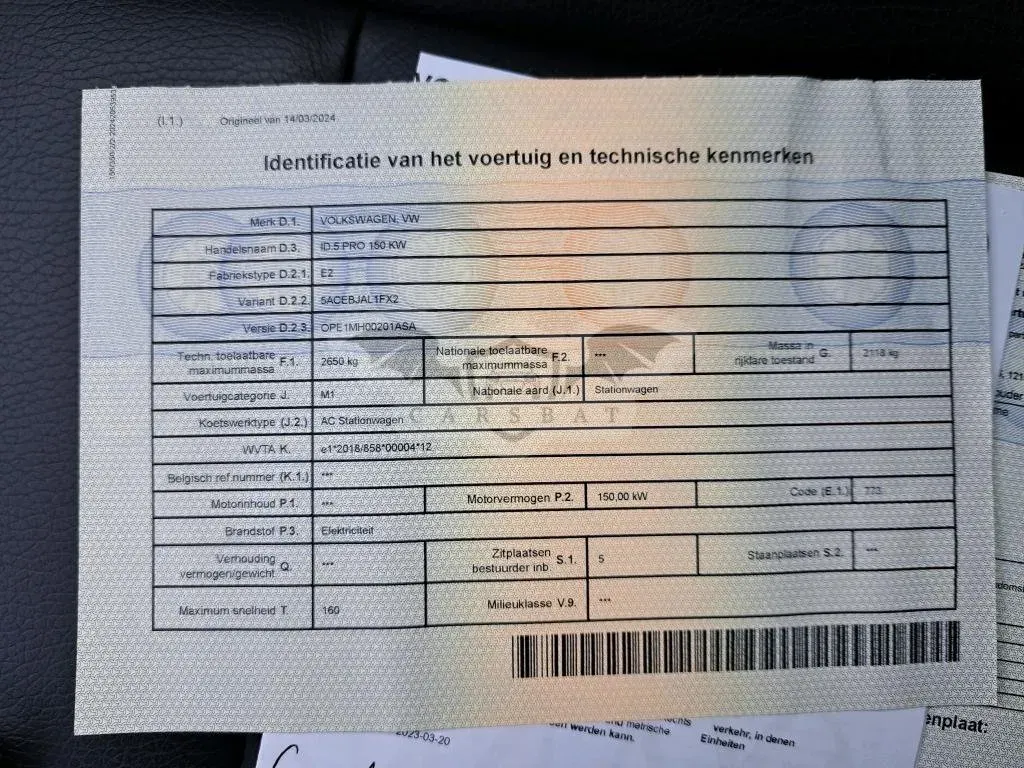 Volkswagen ID.5 77 kWh Pro Performance 2024