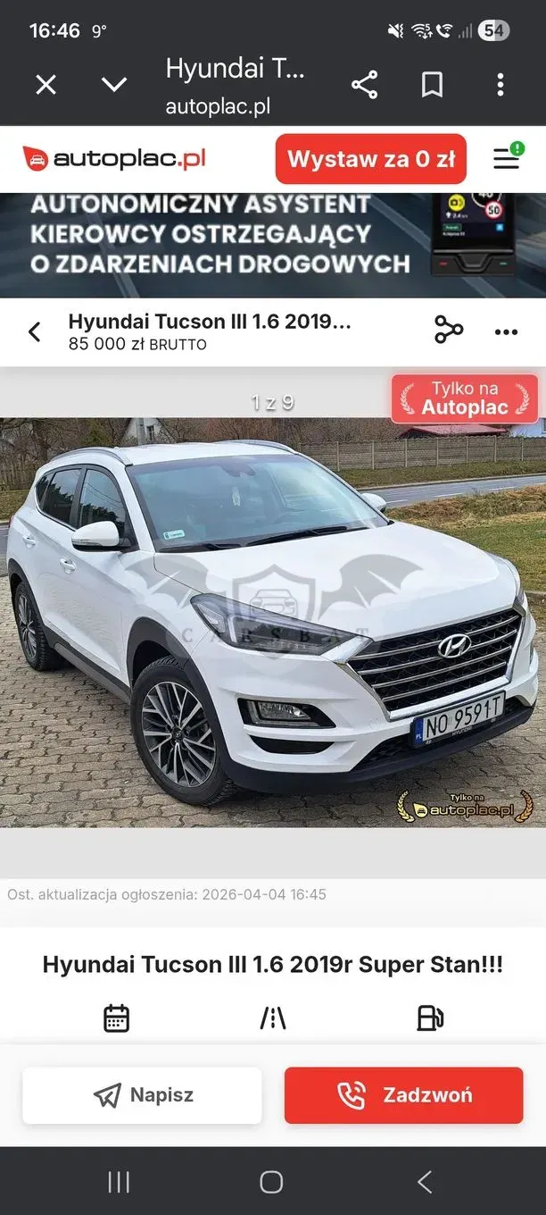 Hyundai Tucson III 1.6 GDI BlueDrive Comfort 2WD 2019