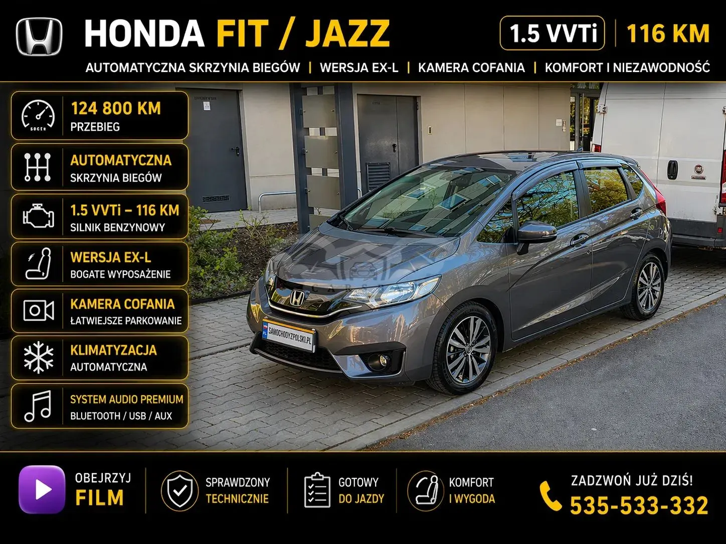 Honda Jazz IV 1.3 Elegance (ADAS/OGS2) CVT 2014