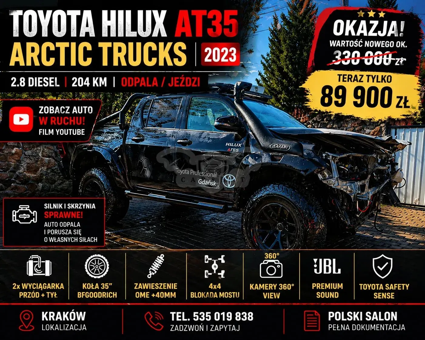 Toyota Hilux 2.8 D-4D Double Cab Invincible 4x4 2023