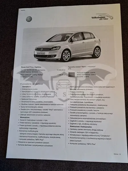 Volkswagen Golf Plus II 1.4 TSI Highline 2009