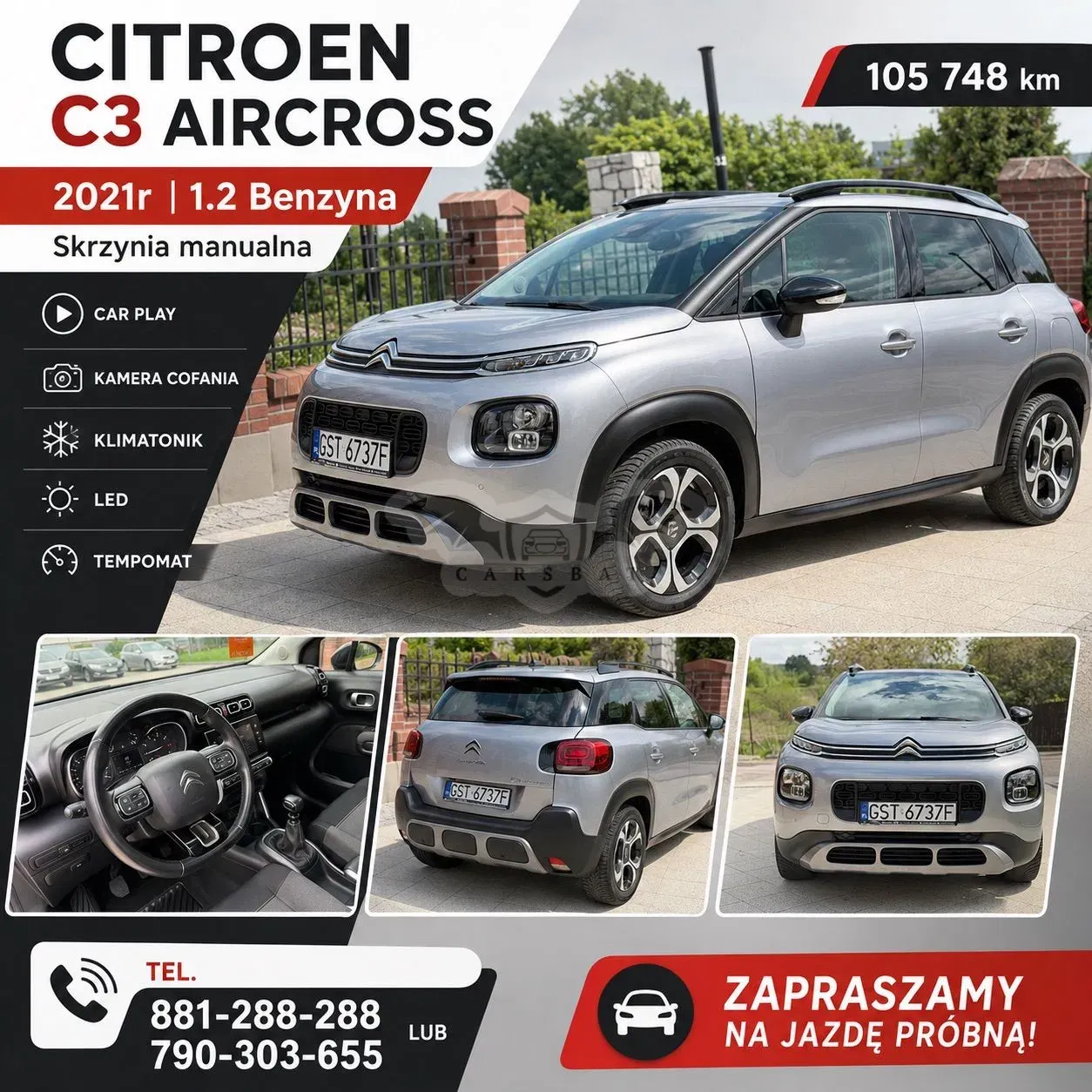 Citroën C3 Aircross PureTech 110 Stop & Start OPF SHINE PACK 2020