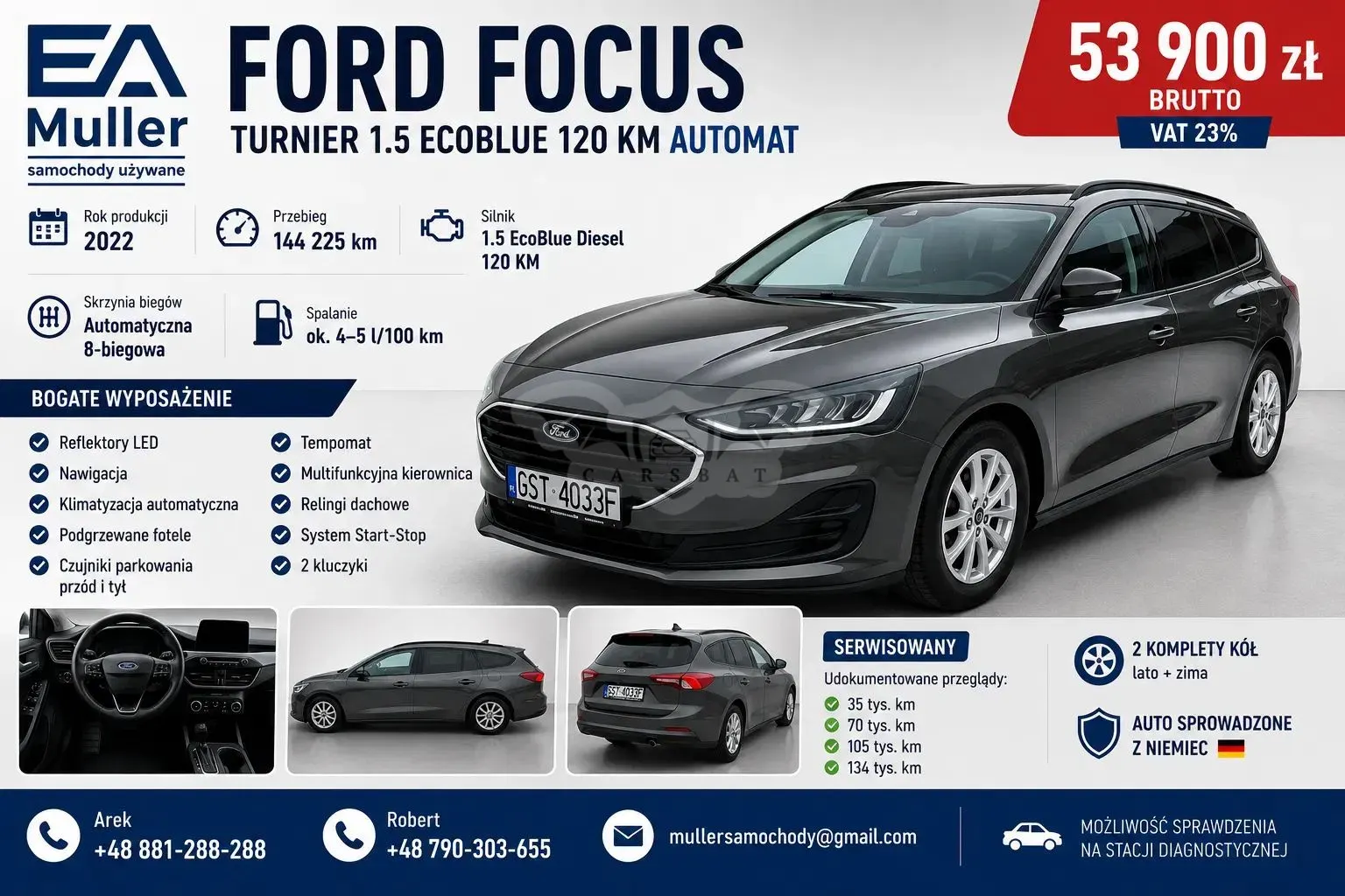 Ford Focus Mk4 1.5 EcoBlue SCR Titanium 2022