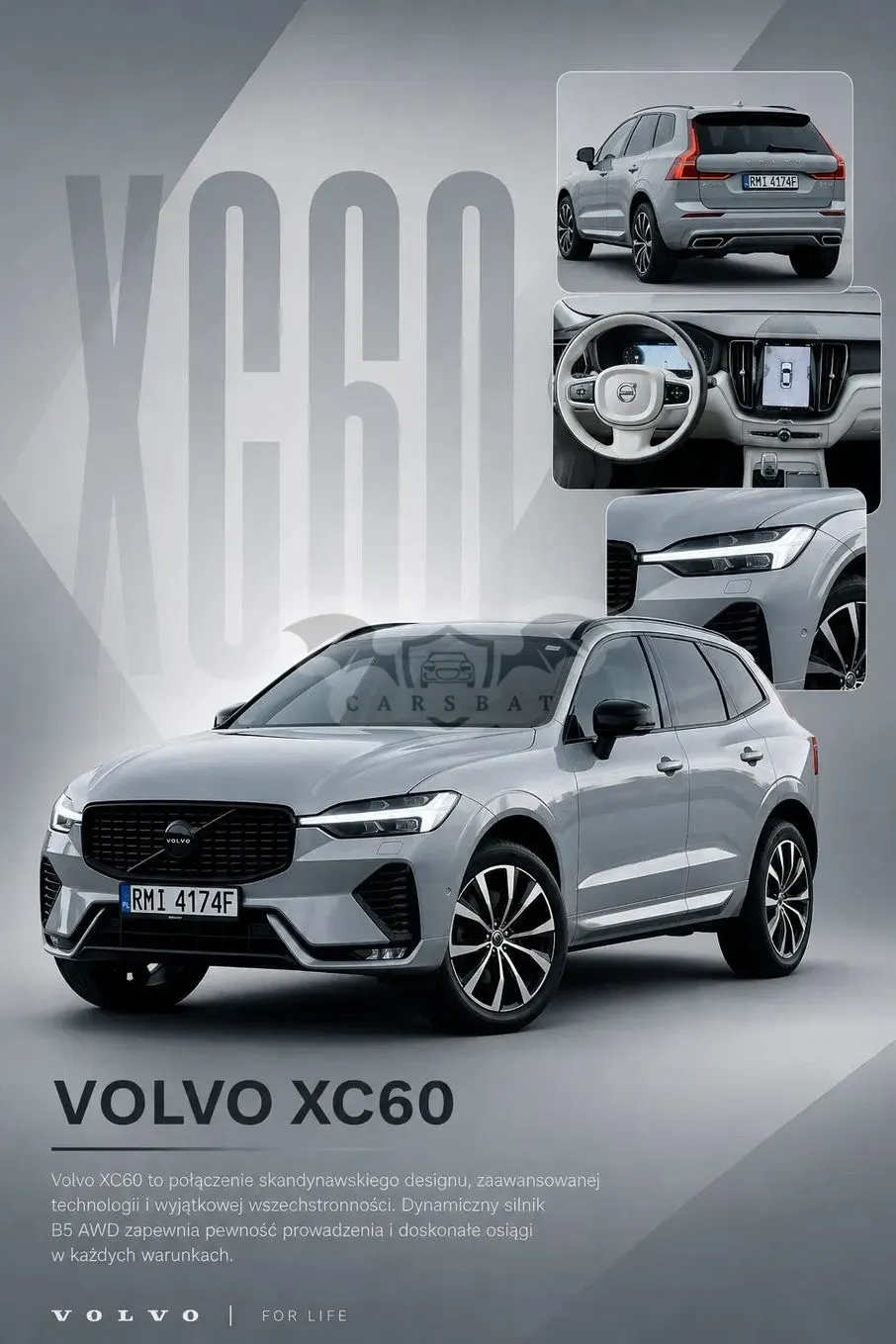Volvo XC60 II B5 B AWD Plus Dark 2023