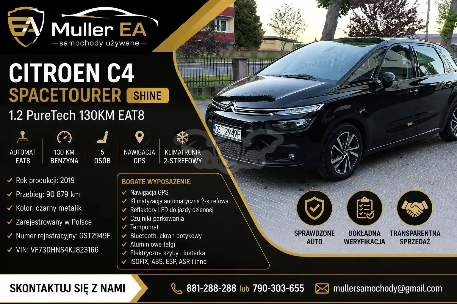 Citroën C4 Spacetourer Grand PureTech 130 Stop&Start EAT8 FEEL 2019