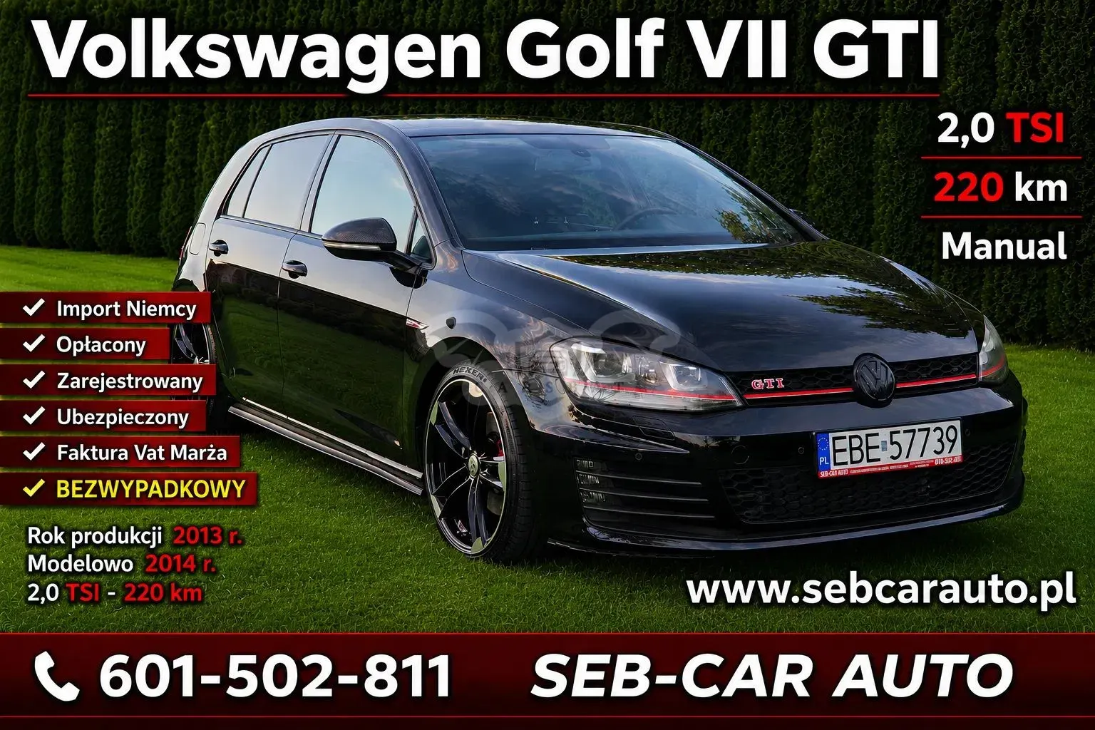 Volkswagen Golf VII 2.0 TSI BMT GTI 2013