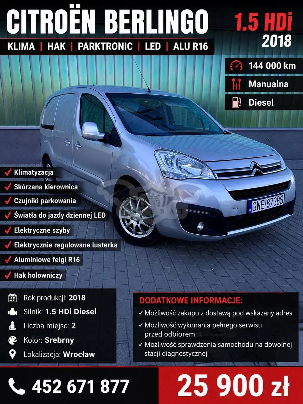 Citroën Berlingo II (2008-2018) XL Control 2017