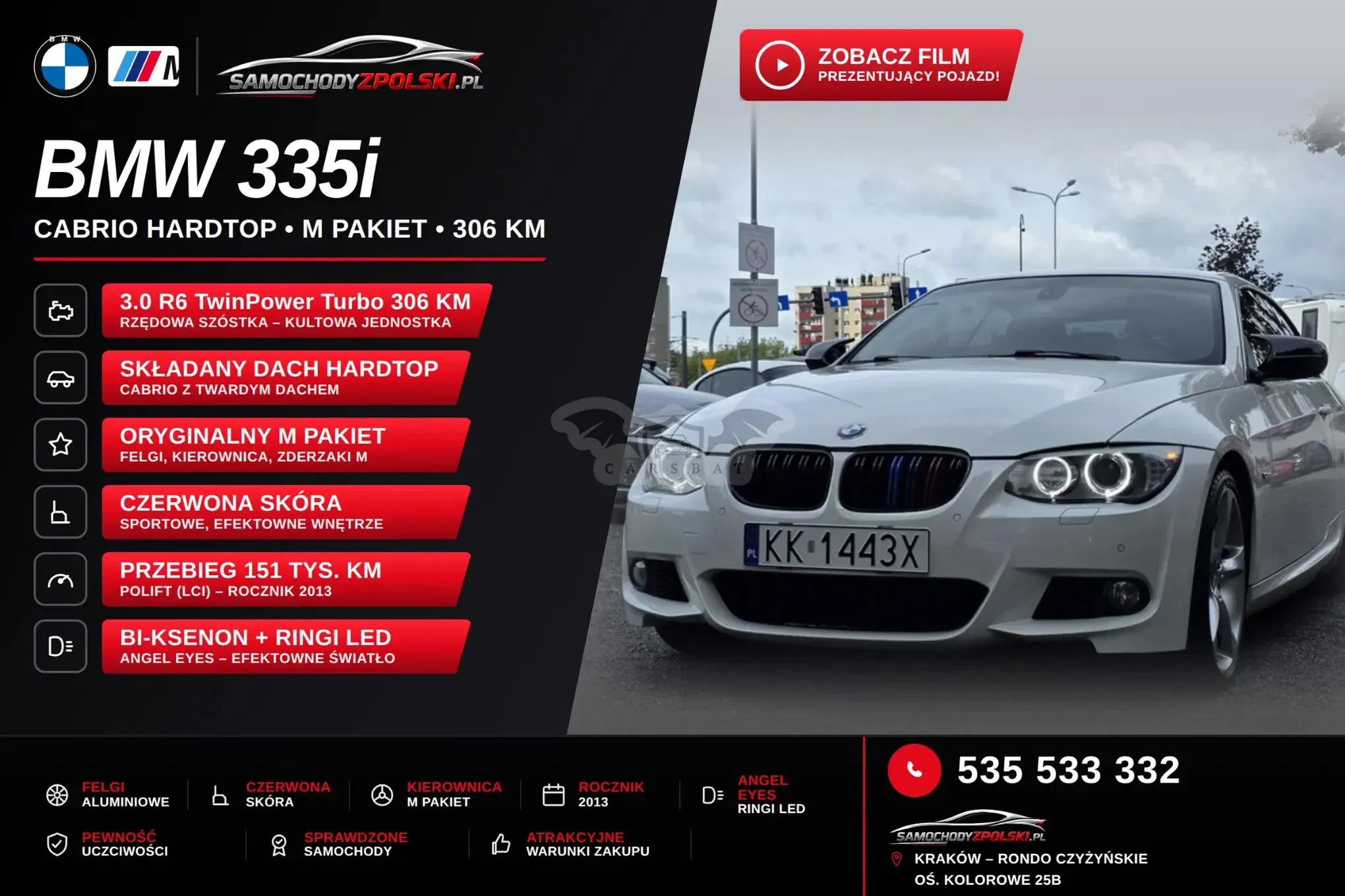 BMW 3 Series E90/E91/E92/E93 (2005-2012) 335i M Sport Edition 2013
