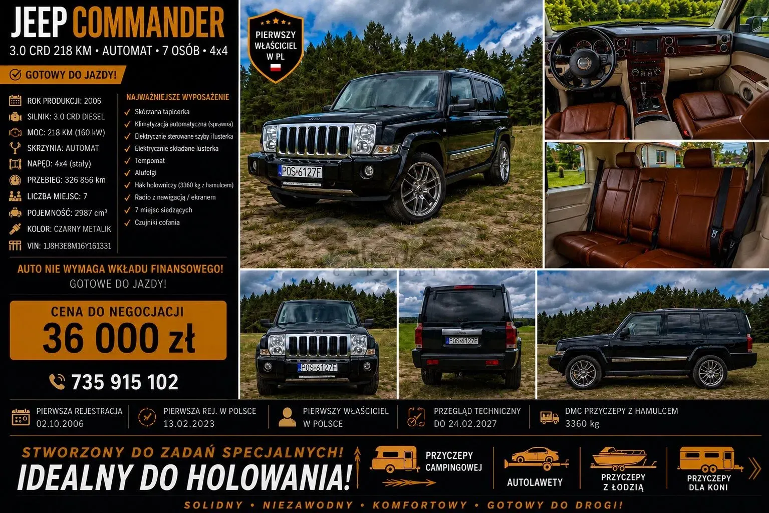 Jeep Commander 3.0 CRD Limited 2006