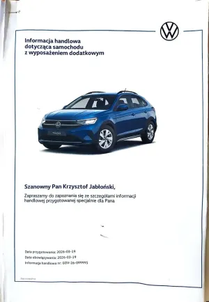 Volkswagen Taigo 1.0 TSI Pure DSG 2026