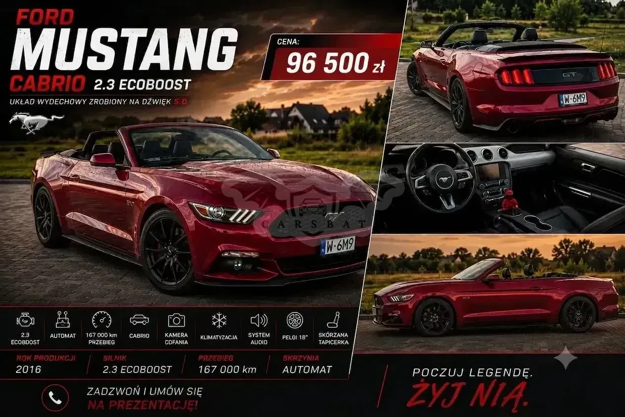 Ford Mustang Cabrio 2.3 Eco Boost 2016