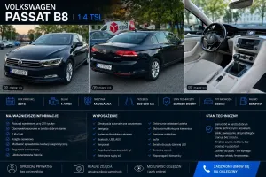 Volkswagen Passat B8 (2014-2023) 1.4 TSI BMT ACT Comfortline 2016