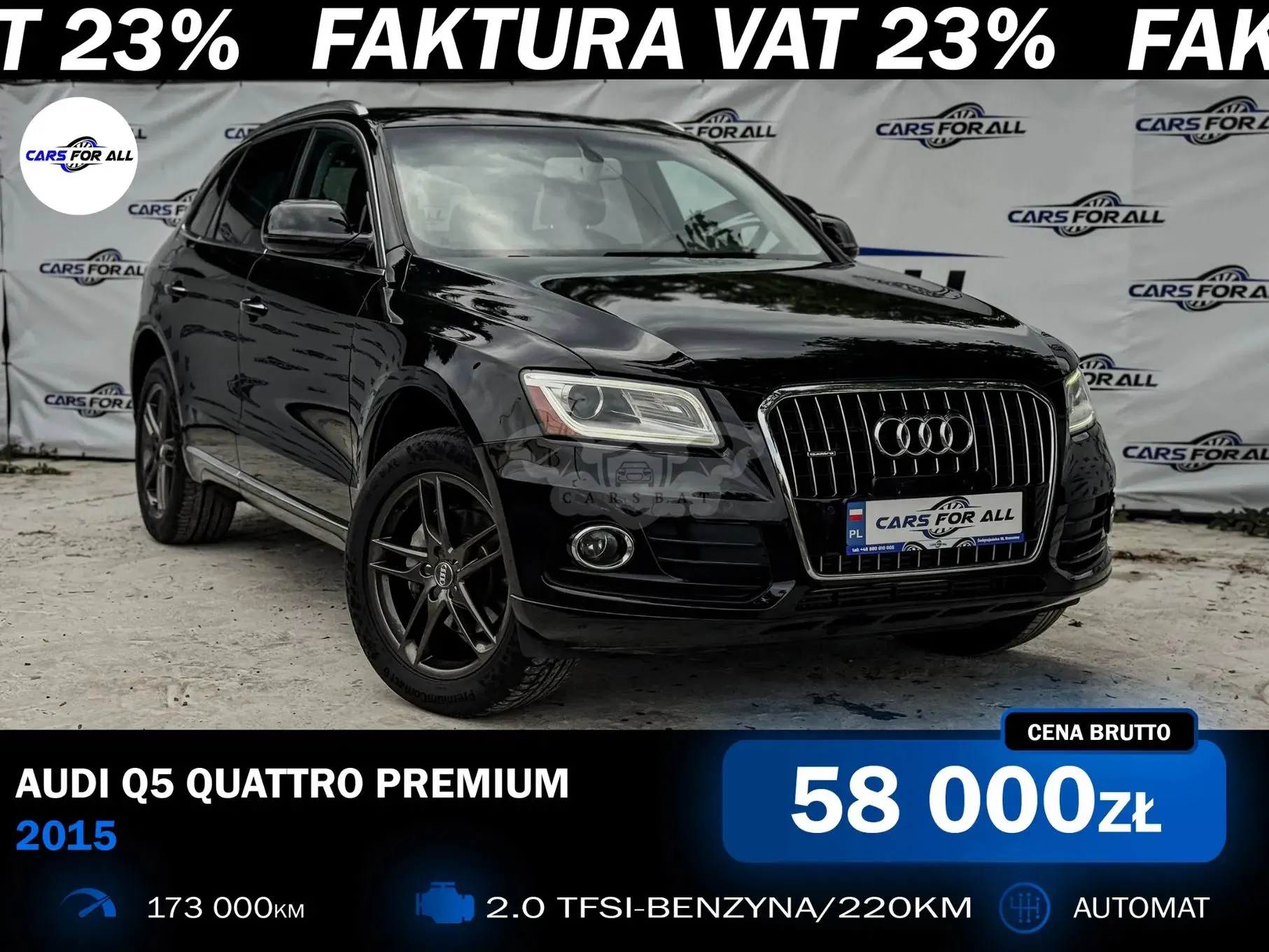 Audi Q5 8R (2008-2016) 2.0 TFSI Quattro Tiptronic 2015