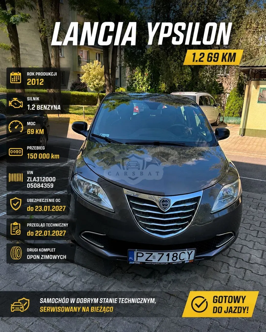 Lancia Ypsilon 1.2 8V Silver S&S 2012