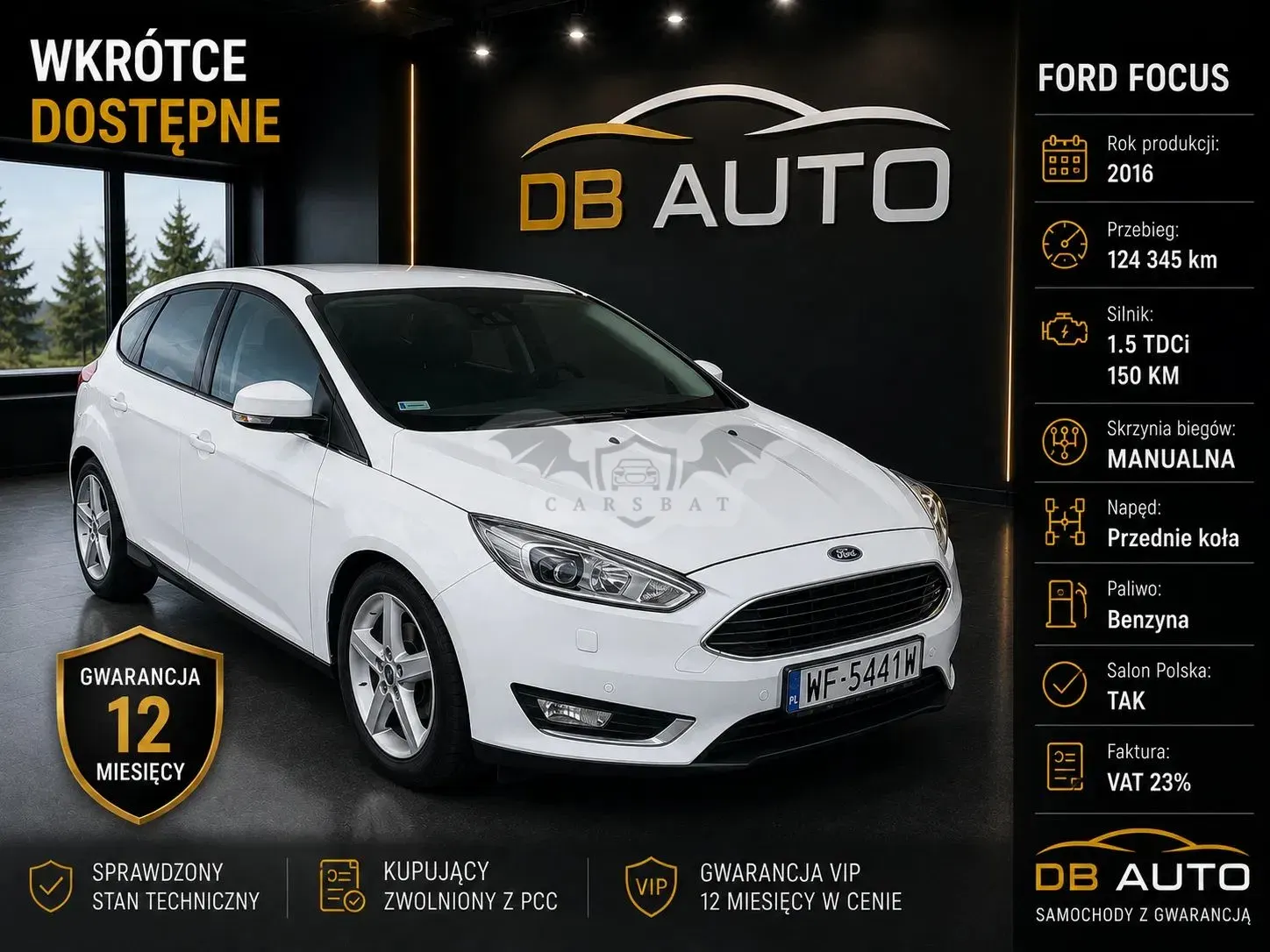 Ford Focus Mk3 (2010-2018) 1.5 EcoBoost Titanium ASS 2016